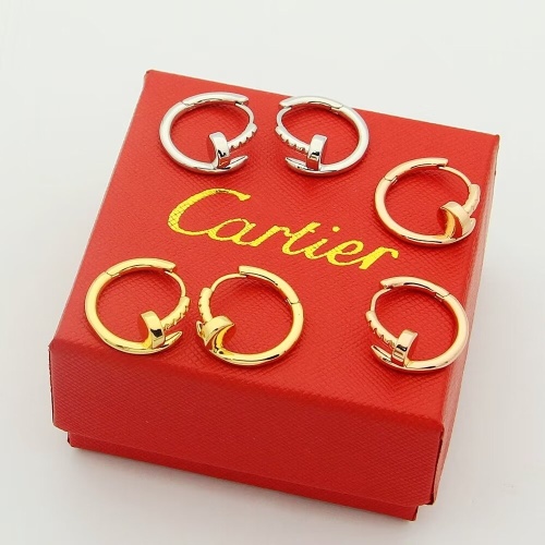 Replica Cartier Earrings For Women #1270112 $25.00 USD for Wholesale