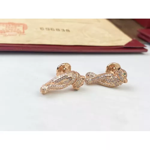 Wholesale Cartier Earrings For Women #1270390 $40.00 USD, Wholesale Quality Replica Cartier Earrings