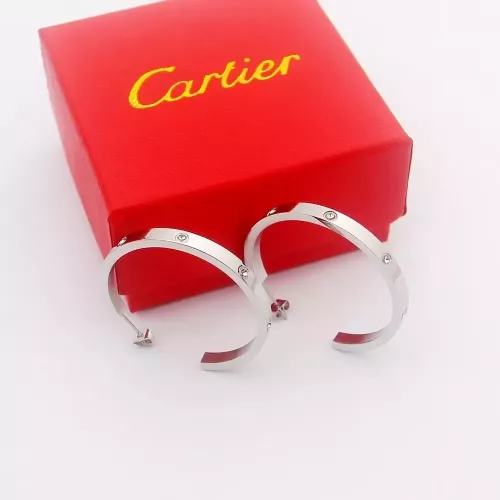 Replica Cartier Earrings For Women #1270458 $32.00 USD for Wholesale