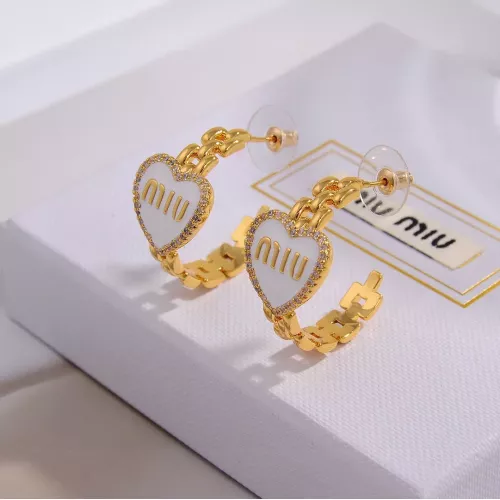 Wholesale MIU MIU Earrings For Women #1270692 $29.00 USD, Wholesale Quality Replica MIU MIU Earrings