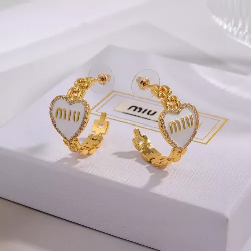 Replica MIU MIU Earrings For Women #1270692 $29.00 USD for Wholesale