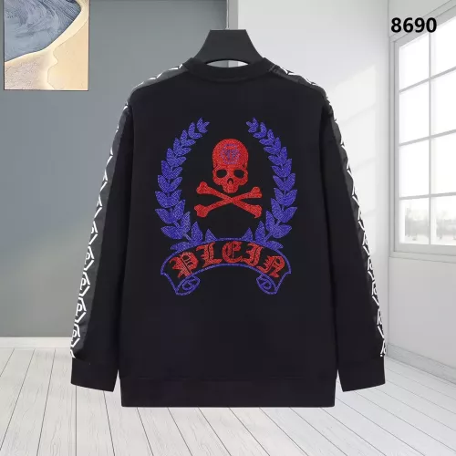 Wholesale Philipp Plein PP Hoodies Long Sleeved For Men #1271746 $45.00 USD, Wholesale Quality Replica Philipp Plein PP Hoodies