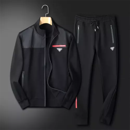 Wholesale Prada Tracksuits Long Sleeved For Men #1271774 $80.00 USD, Wholesale Quality Replica Prada Tracksuits