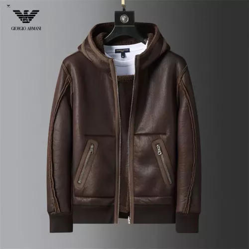 Wholesale Armani Jackets Long Sleeved For Men #1271803 $128.00 USD, Wholesale Quality Replica Armani Jackets