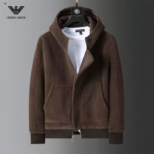 Replica Armani Jackets Long Sleeved For Men #1271803 $128.00 USD for Wholesale