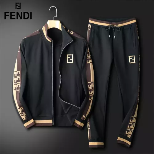 Wholesale Fendi Tracksuits Long Sleeved For Men #1271824 $92.00 USD, Wholesale Quality Replica Fendi Tracksuits