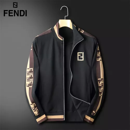 Replica Fendi Tracksuits Long Sleeved For Men #1271824 $92.00 USD for Wholesale