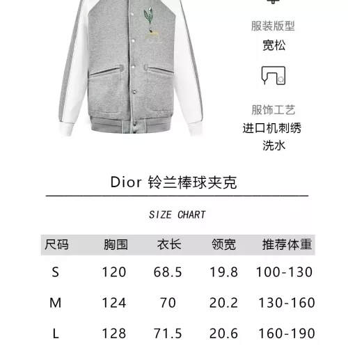 Replica Christian Dior Jackets Long Sleeved For Unisex #1271836 $132.00 USD for Wholesale