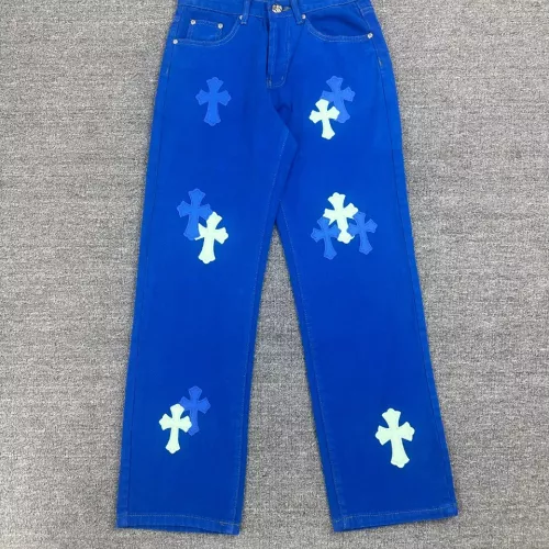 Wholesale Chrome Hearts Jeans For Unisex #1271845 $60.00 USD, Wholesale Quality Replica Chrome Hearts Jeans