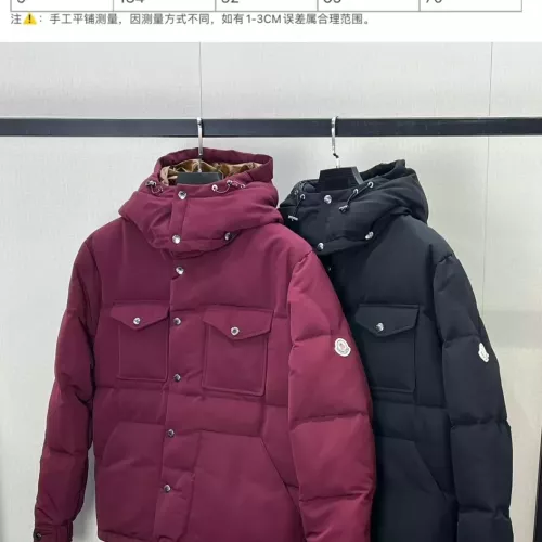 Replica Moncler Down Feather Coat Long Sleeved For Men #1271884 $170.00 USD for Wholesale