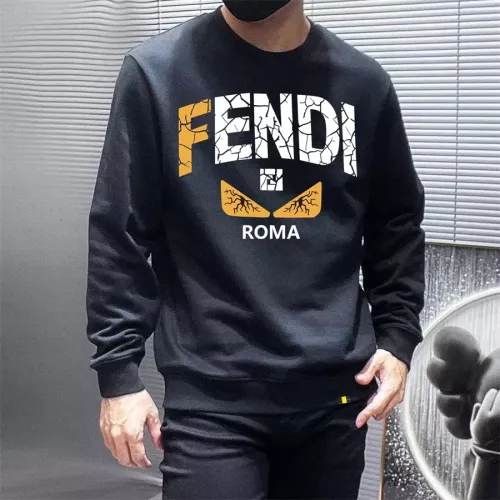 Replica Fendi Hoodies Long Sleeved For Men #1272102 $48.00 USD for Wholesale