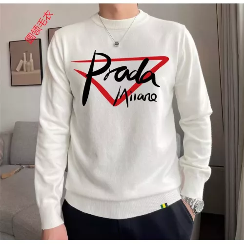 Wholesale Prada Sweater Long Sleeved For Men #1272237 $48.00 USD, Wholesale Quality Replica Prada Sweater