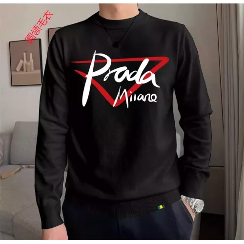 Wholesale Prada Sweater Long Sleeved For Men #1272238 $48.00 USD, Wholesale Quality Replica Prada Sweater