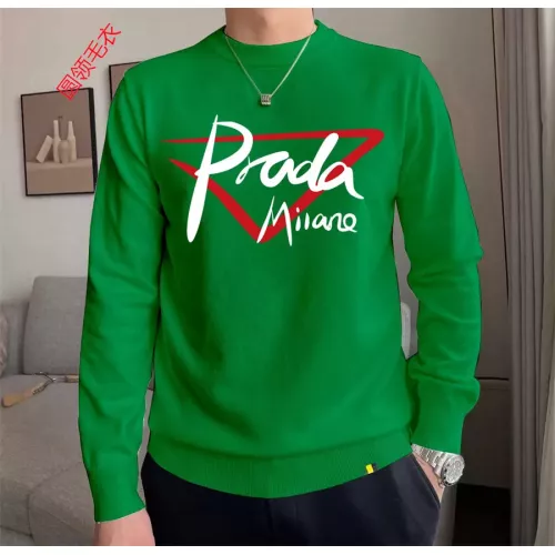 Wholesale Prada Sweater Long Sleeved For Men #1272240 $48.00 USD, Wholesale Quality Replica Prada Sweater