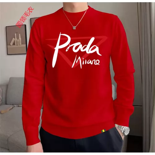 Wholesale Prada Sweater Long Sleeved For Men #1272241 $48.00 USD, Wholesale Quality Replica Prada Sweater