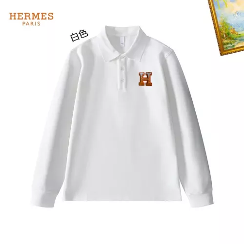 Wholesale Hermes T-Shirts Long Sleeved For Men #1272358 $40.00 USD, Wholesale Quality Replica Hermes T-Shirts