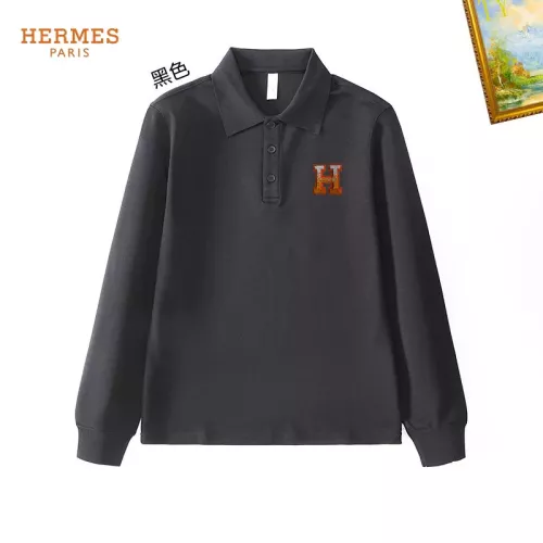 Wholesale Hermes T-Shirts Long Sleeved For Men #1272361 $40.00 USD, Wholesale Quality Replica Hermes T-Shirts