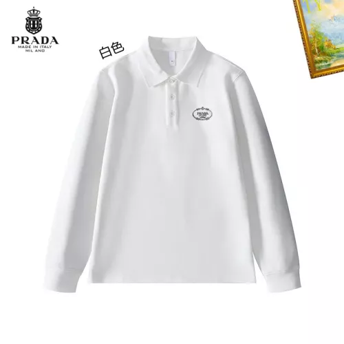 Wholesale Prada T-Shirts Long Sleeved For Men #1272362 $40.00 USD, Wholesale Quality Replica Prada T-Shirts