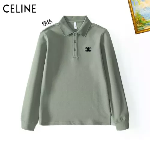 Wholesale Celine T-Shirts Long Sleeved For Men #1272376 $40.00 USD, Wholesale Quality Replica Celine T-Shirts