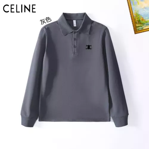 Wholesale Celine T-Shirts Long Sleeved For Men #1272377 $40.00 USD, Wholesale Quality Replica Celine T-Shirts