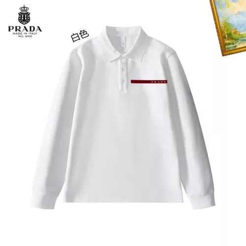 Wholesale Prada T-Shirts Long Sleeved For Men #1272379 $40.00 USD, Wholesale Quality Replica Prada T-Shirts