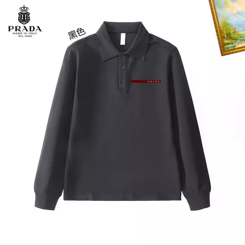 Wholesale Prada T-Shirts Long Sleeved For Men #1272382 $40.00 USD, Wholesale Quality Replica Prada T-Shirts