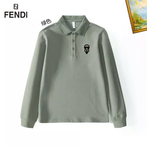 Wholesale Fendi T-Shirts Long Sleeved For Men #1272392 $40.00 USD, Wholesale Quality Replica Fendi T-Shirts