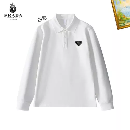 Wholesale Prada T-Shirts Long Sleeved For Men #1272395 $40.00 USD, Wholesale Quality Replica Prada T-Shirts