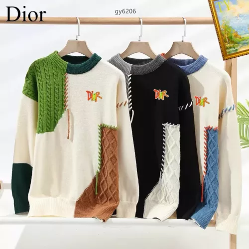 Replica Christian Dior Sweaters Long Sleeved For Men #1272432 $48.00 USD for Wholesale