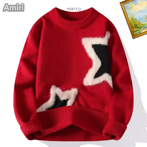 Wholesale Amiri Sweaters Long Sleeved For Men #1272435 $48.00 USD, Wholesale Quality Replica Amiri Sweaters