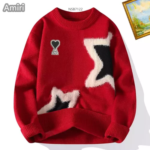 Wholesale Amiri Sweaters Long Sleeved For Men #1272439 $48.00 USD, Wholesale Quality Replica Amiri Sweaters