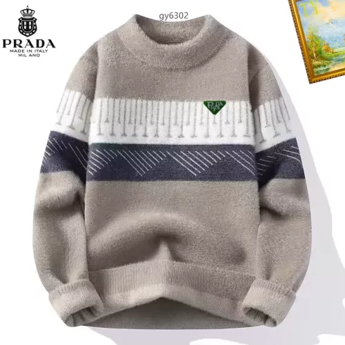 Wholesale Prada Sweater Long Sleeved For Men #1272447 $48.00 USD, Wholesale Quality Replica Prada Sweater