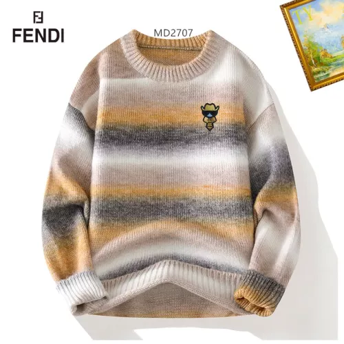 Wholesale Fendi Sweaters Long Sleeved For Men #1272449 $48.00 USD, Wholesale Quality Replica Fendi Sweaters