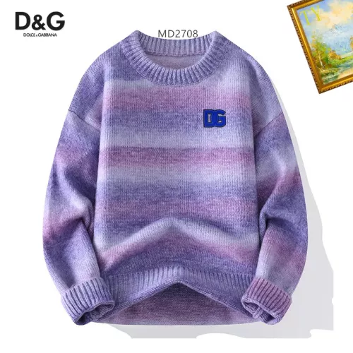 Wholesale Dolce &amp; Gabbana D&amp;G Sweaters Long Sleeved For Men #1272450 $48.00 USD, Wholesale Quality Replica Dolce &amp; Gabbana D&amp;G Sweaters