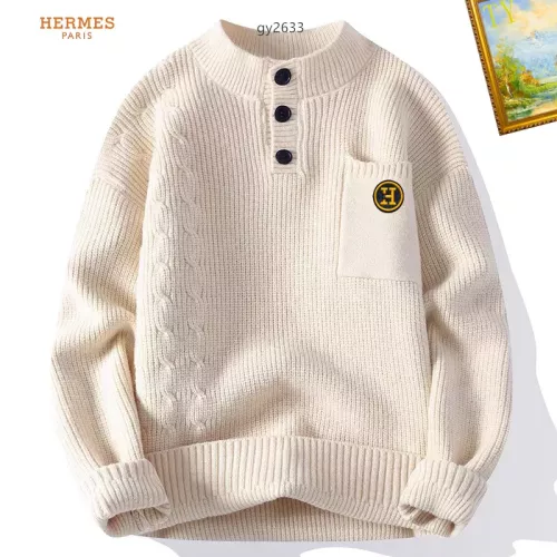 Wholesale Hermes Sweaters Long Sleeved For Men #1272460 $48.00 USD, Wholesale Quality Replica Hermes Sweaters