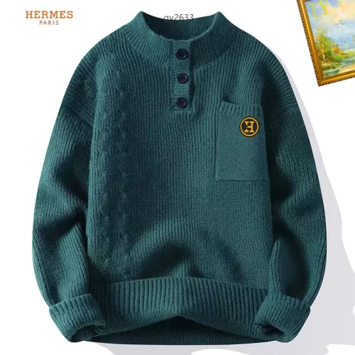 Wholesale Hermes Sweaters Long Sleeved For Men #1272463 $48.00 USD, Wholesale Quality Replica Hermes Sweaters