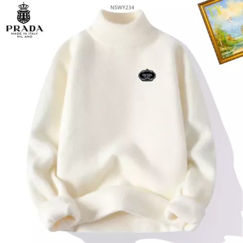 Wholesale Prada Sweater Long Sleeved For Men #1272492 $48.00 USD, Wholesale Quality Replica Prada Sweater