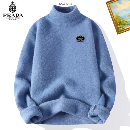 Wholesale Prada Sweater Long Sleeved For Men #1272494 $48.00 USD, Wholesale Quality Replica Prada Sweater