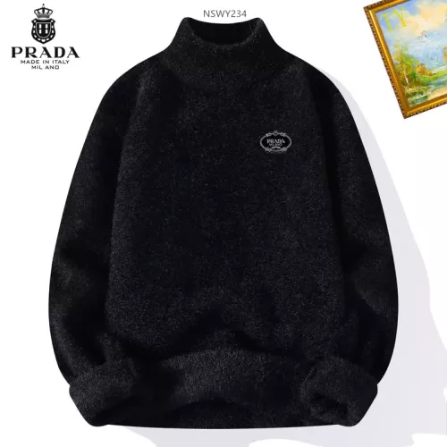 Wholesale Prada Sweater Long Sleeved For Men #1272496 $48.00 USD, Wholesale Quality Replica Prada Sweater