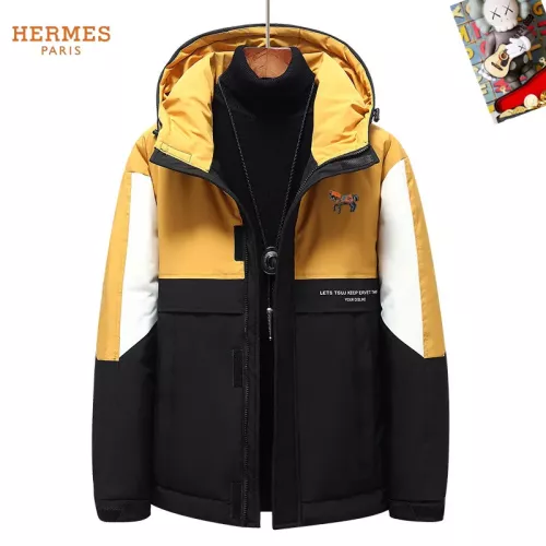 Wholesale Hermes Down Feather Coat Long Sleeved For Men #1272502 $82.00 USD, Wholesale Quality Replica Hermes Down Feather Coat