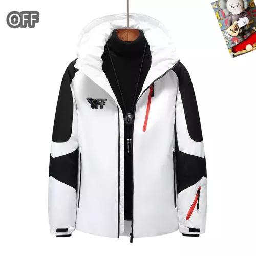 Wholesale Off-White Down Feather Coat Long Sleeved For Men #1272509 $82.00 USD, Wholesale Quality Replica Off-White Down Feather Coat