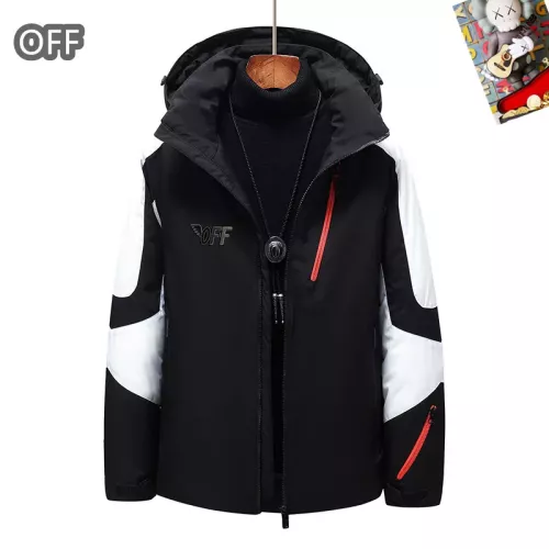 Wholesale Off-White Down Feather Coat Long Sleeved For Men #1272510 $82.00 USD, Wholesale Quality Replica Off-White Down Feather Coat