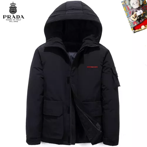 Wholesale Prada Down Feather Coat Long Sleeved For Men #1272529 $82.00 USD, Wholesale Quality Replica Prada Down Feather Coat