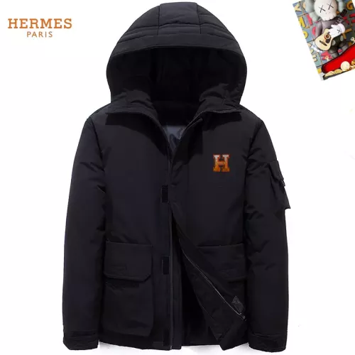 Wholesale Hermes Down Feather Coat Long Sleeved For Men #1272572 $82.00 USD, Wholesale Quality Replica Hermes Down Feather Coat