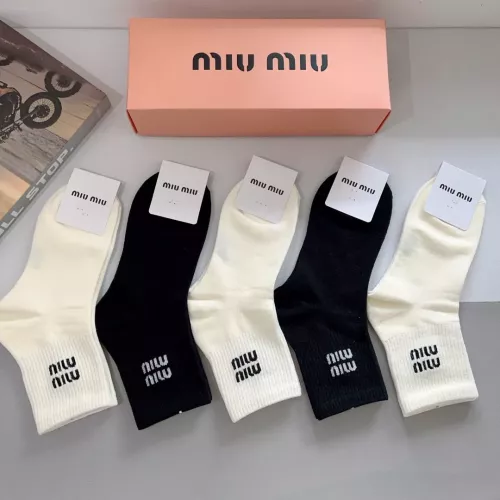 Replica MIU MIU Socks #1272763 $27.00 USD for Wholesale