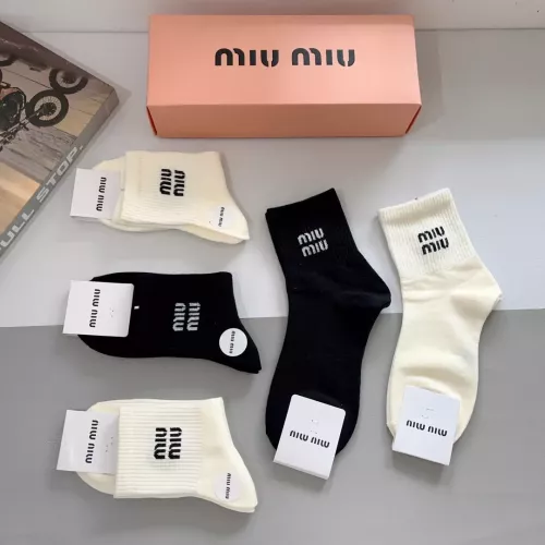 Replica MIU MIU Socks #1272763 $27.00 USD for Wholesale