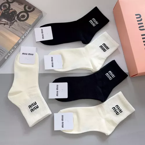 Replica MIU MIU Socks #1272763 $27.00 USD for Wholesale