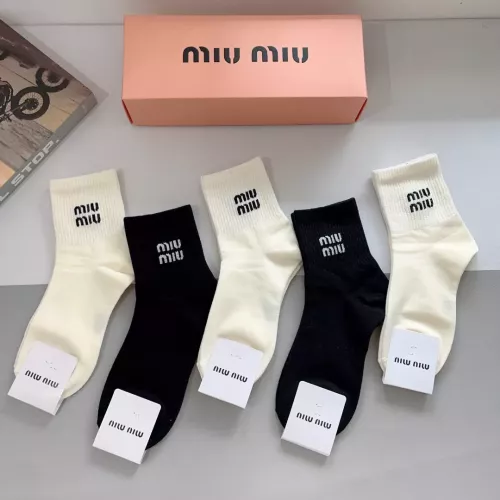 Replica MIU MIU Socks #1272763 $27.00 USD for Wholesale