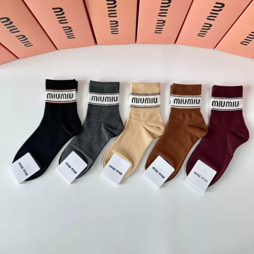 Replica MIU MIU Socks #1272775 $27.00 USD for Wholesale