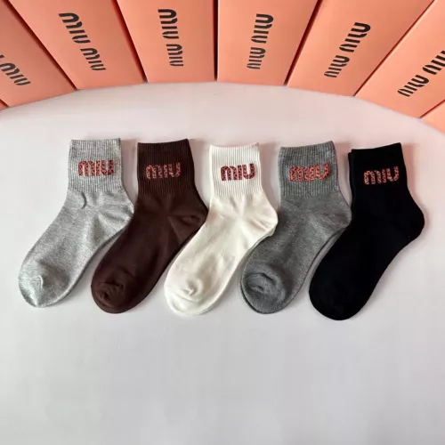 Replica MIU MIU Socks #1272776 $27.00 USD for Wholesale